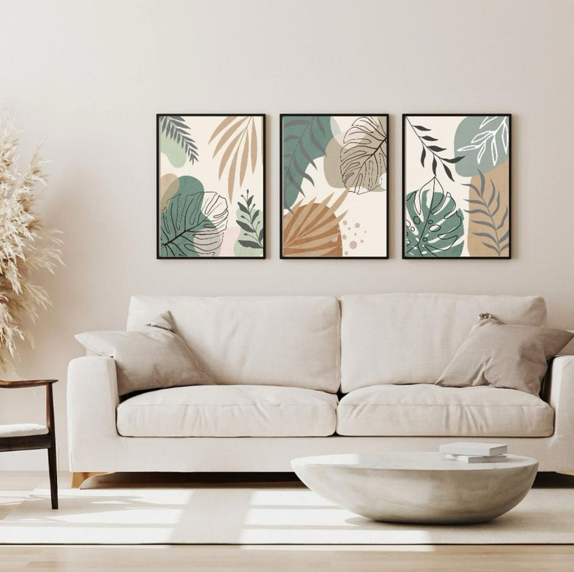 Petals Abstract Art | Set of 3