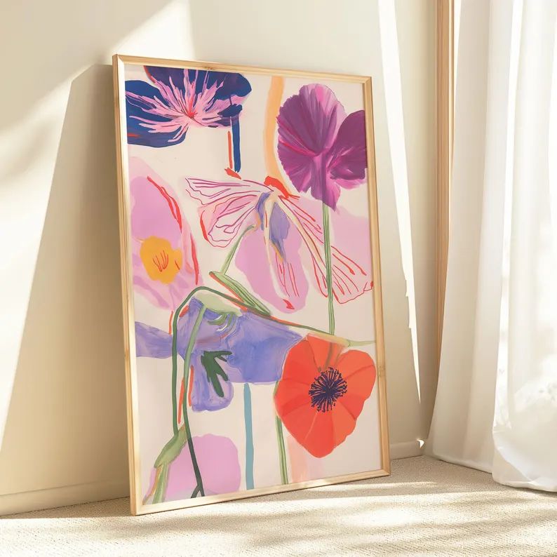 Floral Wall Art | Single Frame