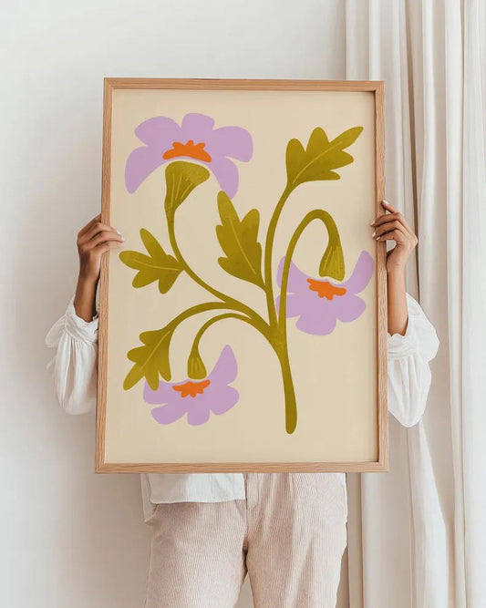 Retro Daisy Wall Art | Set of 2