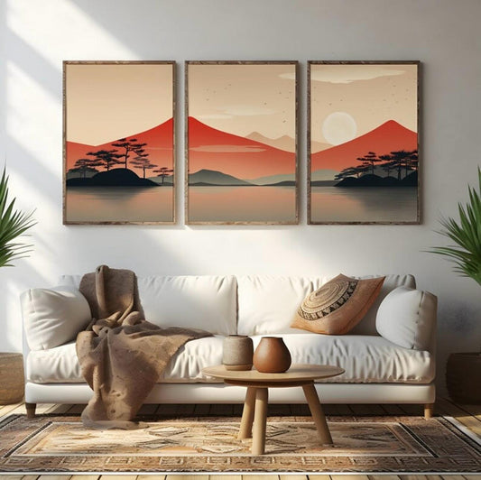 Abstract Landscape Art | Set of 3