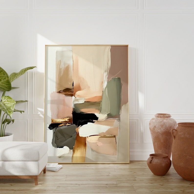 Nude Abstract Wall Art | CANVAS