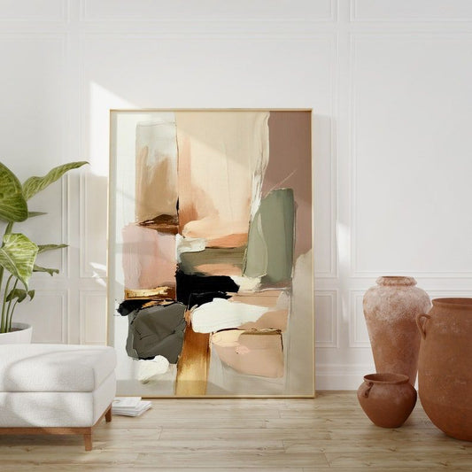 Nude Abstract Wall Art | CANVAS