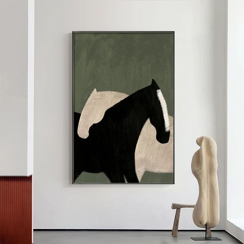 Black & White Horses | CANVAS