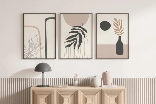 Boho Beige Wall Art | Set of 3
