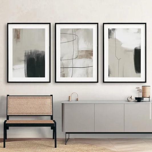 Modern Abstract Wall Art | Set of 3