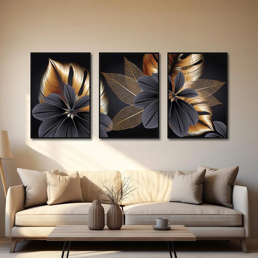 Flowers Wall Art | Set of 3