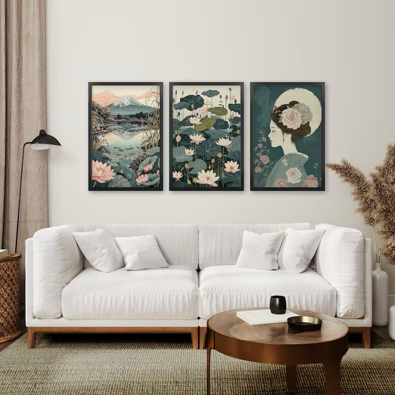 Japanese Nature Wall Art | Set of 3