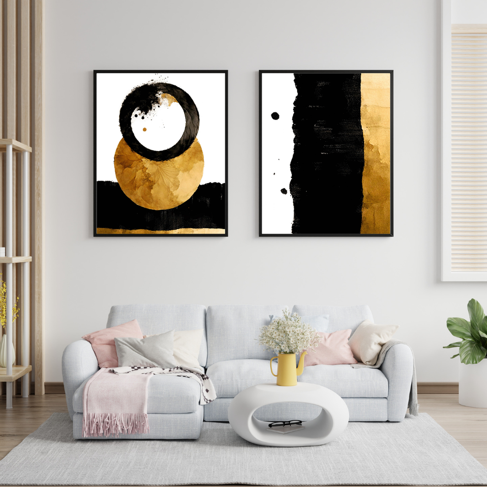 2 Set Modern Boho Wall Frame Painting