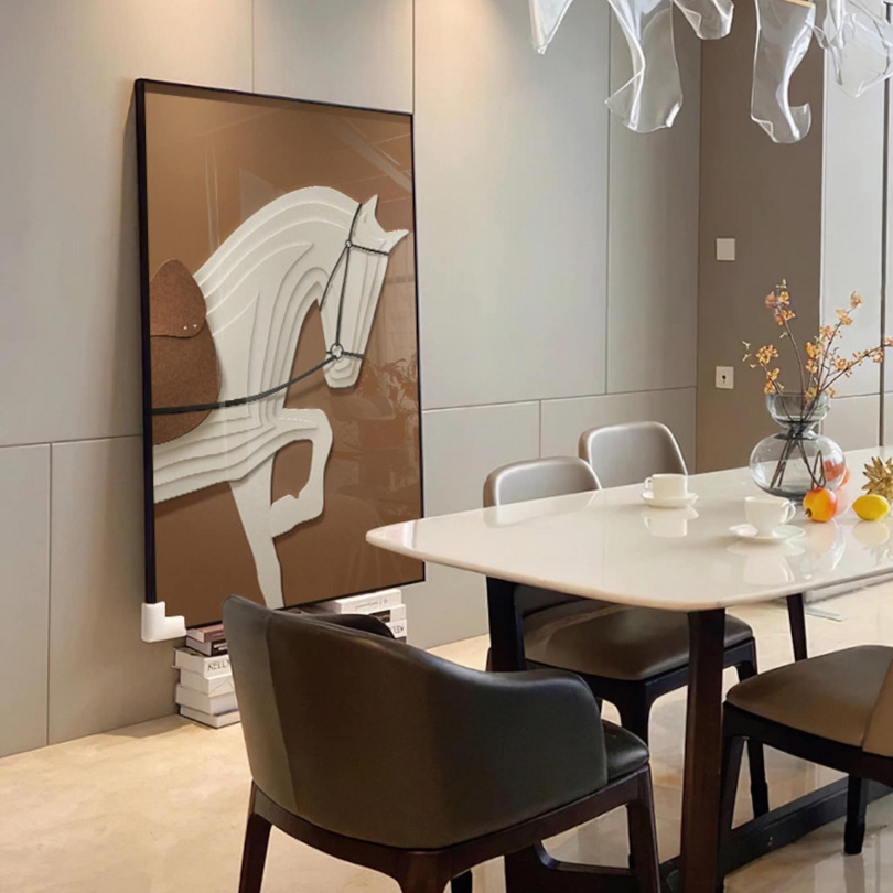 Brown Stereoscopic Horse art Modern luxury Frame