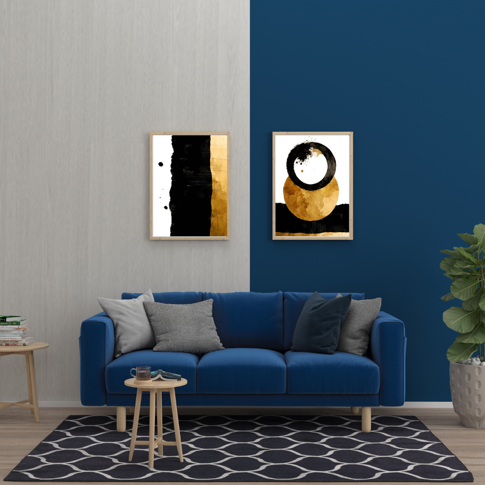 2 Set Modern Boho Wall Frame Painting