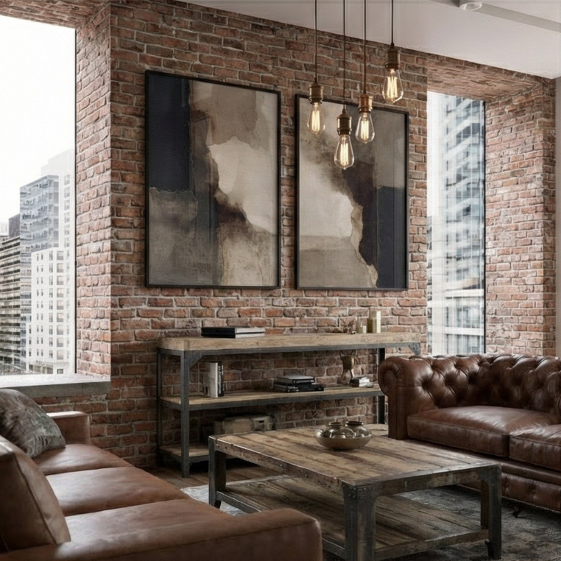 Wabi Sabi Abstract Wall Art Frame Painting Set of 2